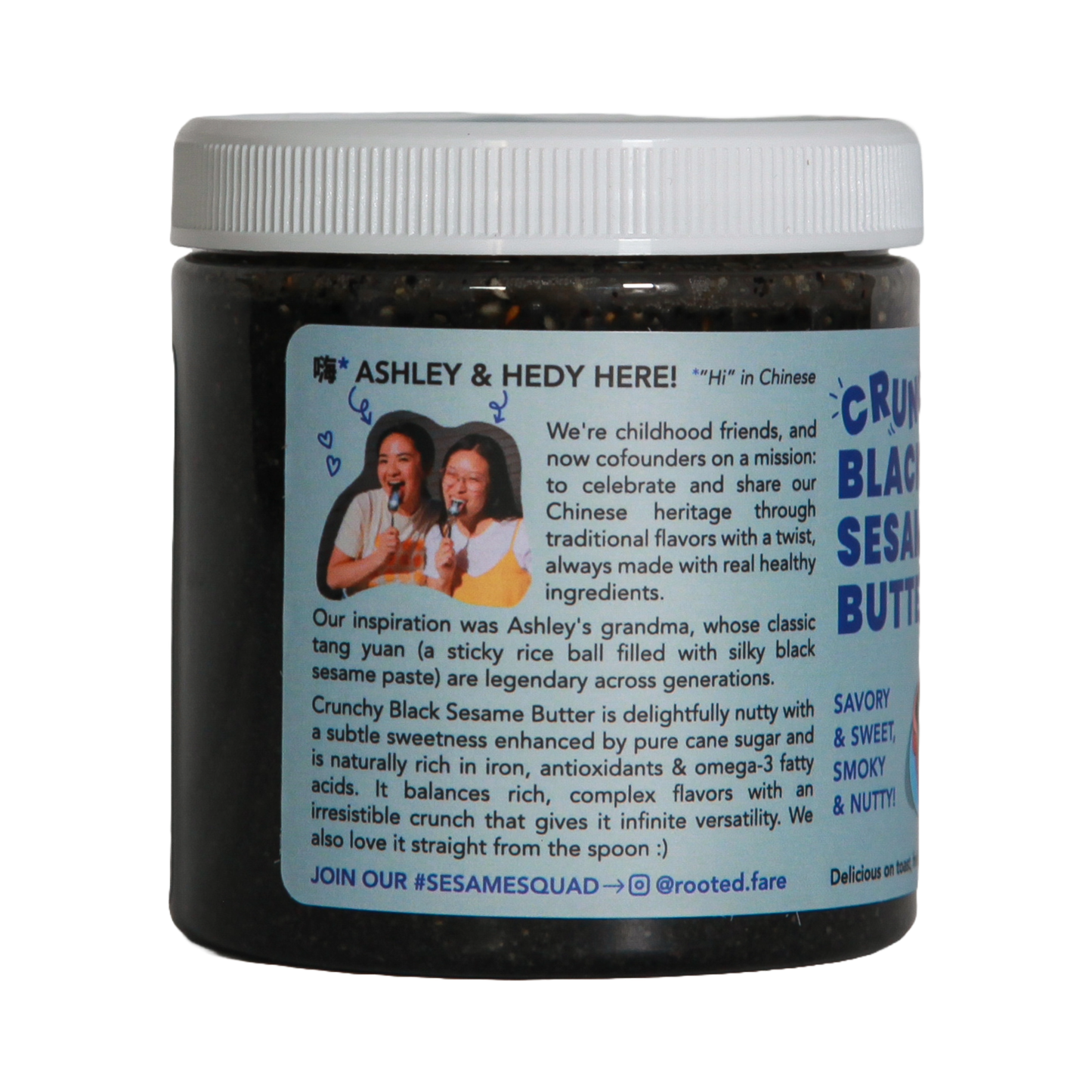 Rooted Faire - Crunchy Black Sesame Butter