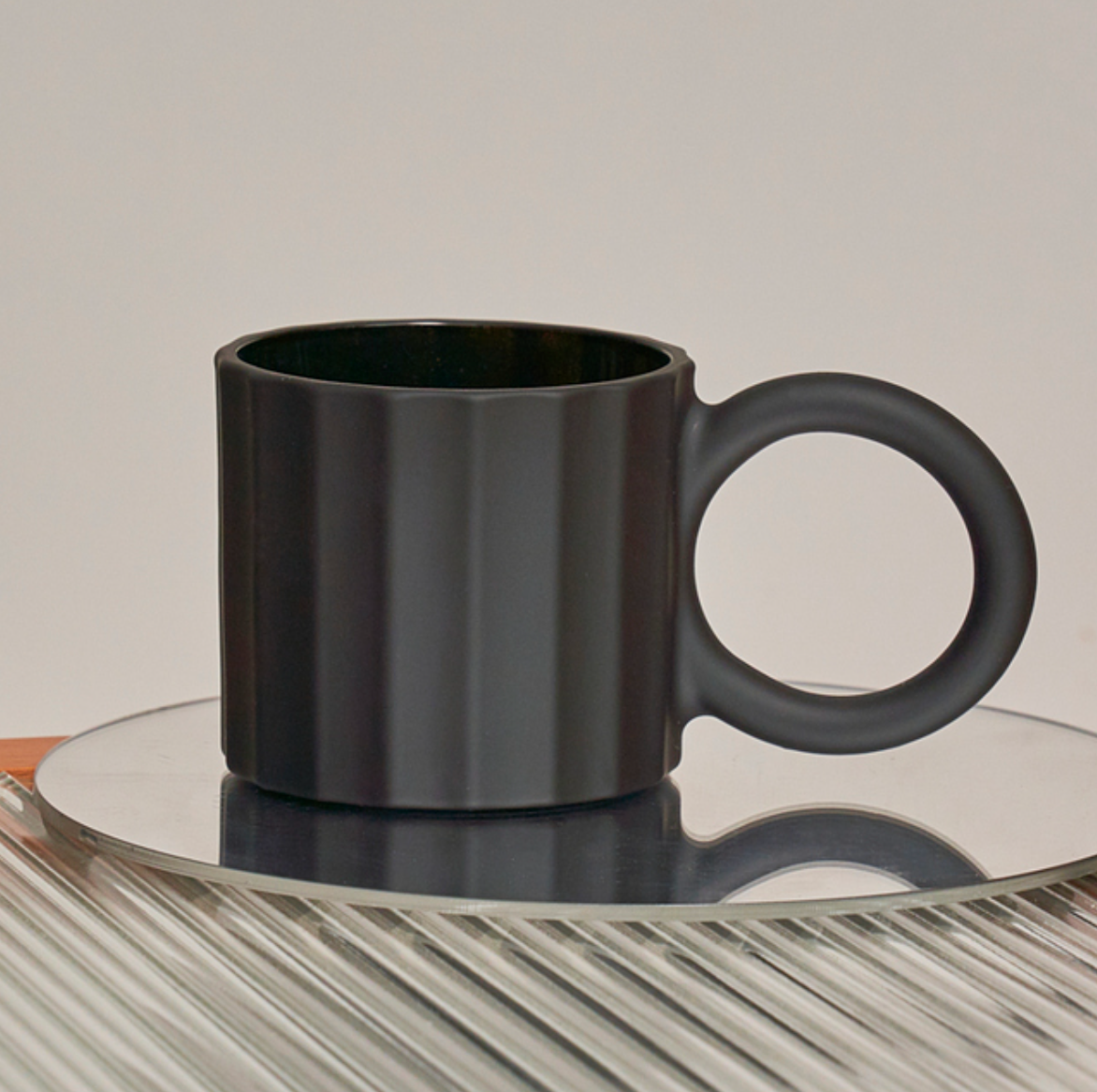 Ceramic Beverage Coffee Mug: Purple