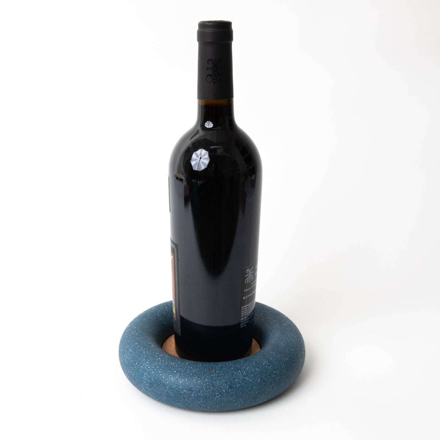 Wine Bottle Coasters: Cobalt Terrazzo