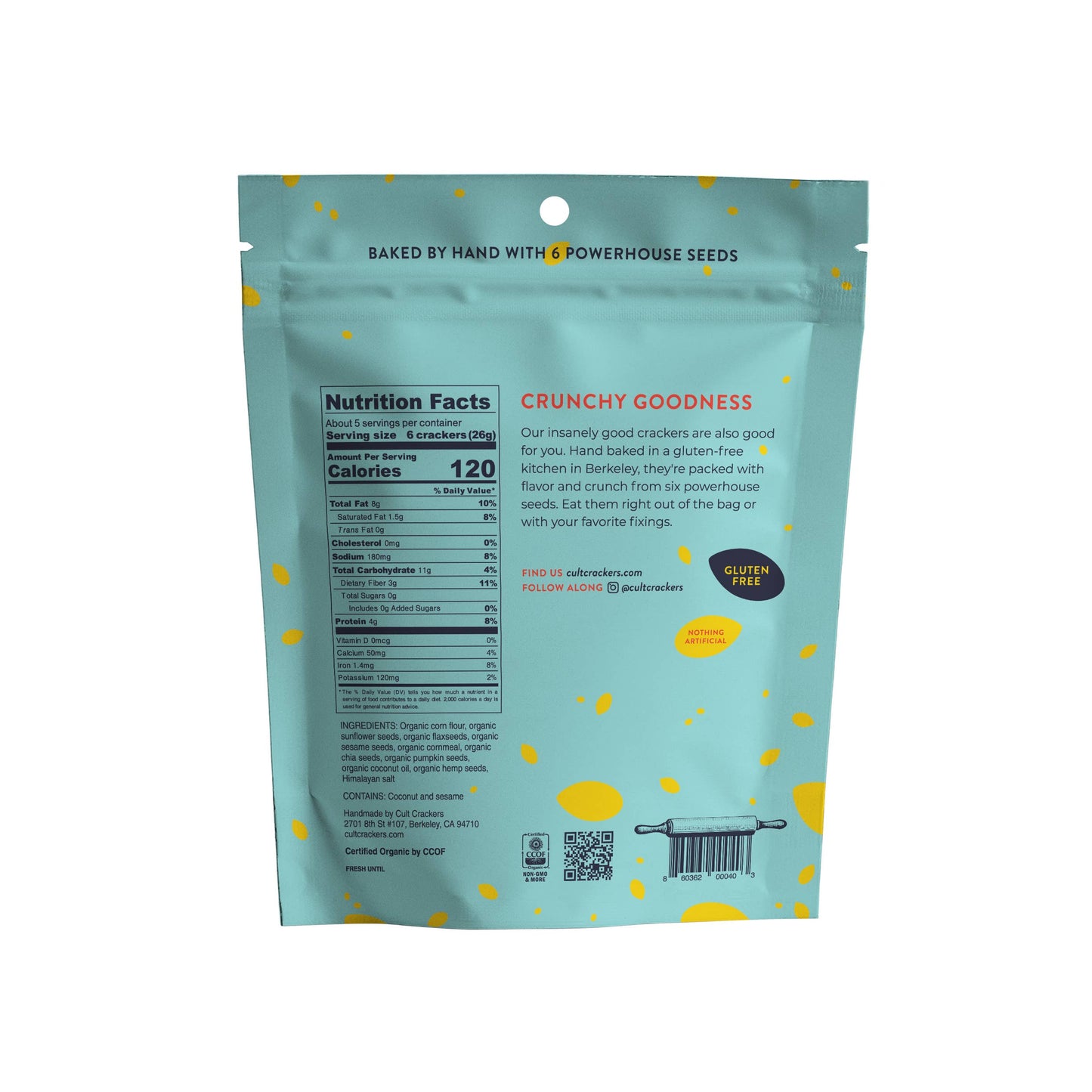 Cult Crackers - Classic Seed Crackers Organic Gluten Free