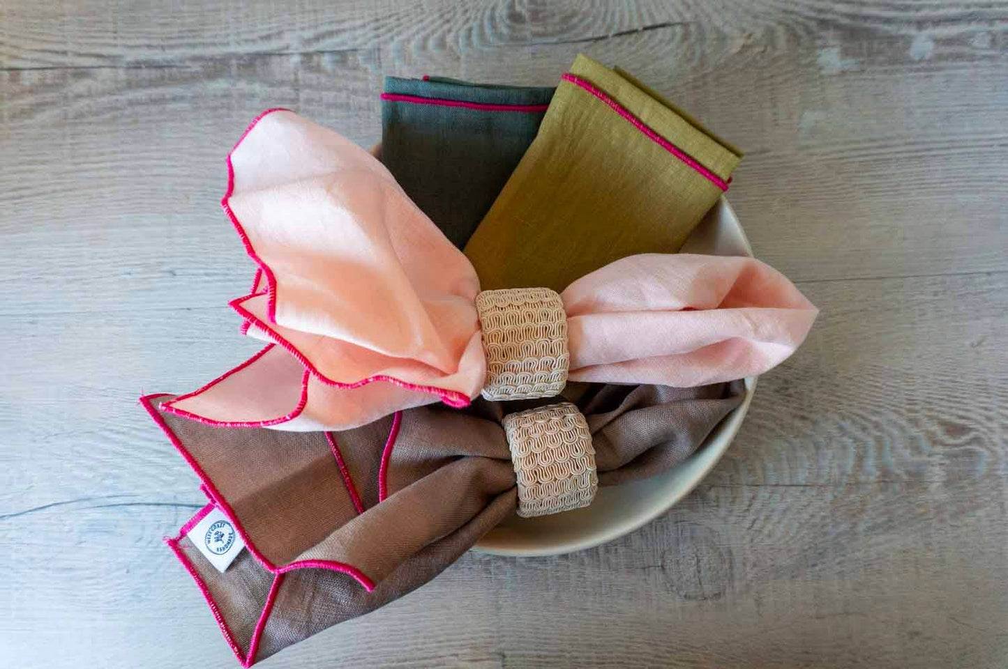 Curated 100% Linen Napkins - Macron Mix (Set of 4)