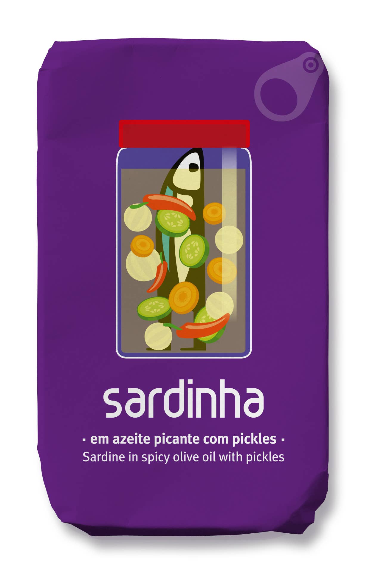 Sardinha - Sardine in spicy olive oil with pickles
