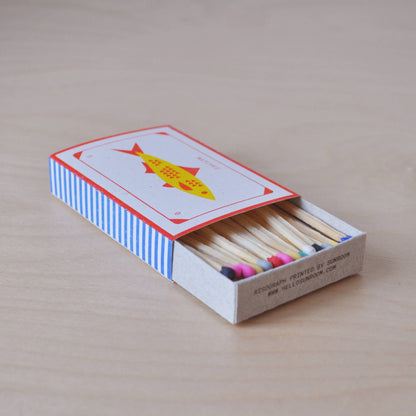 "Fish" Risograph Printed Matchbox