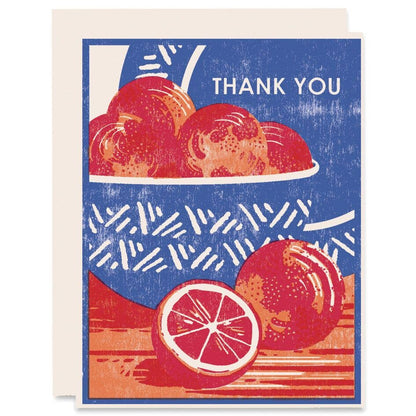 Blood Orange Thank You Card