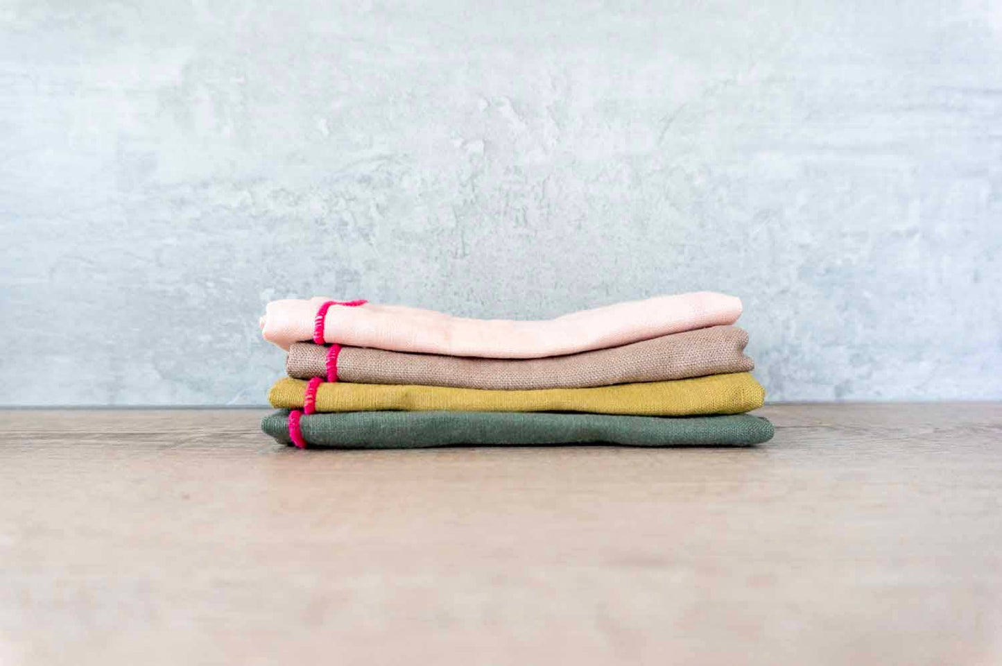 Curated 100% Linen Napkins -  Macron Mix (Set of 4)