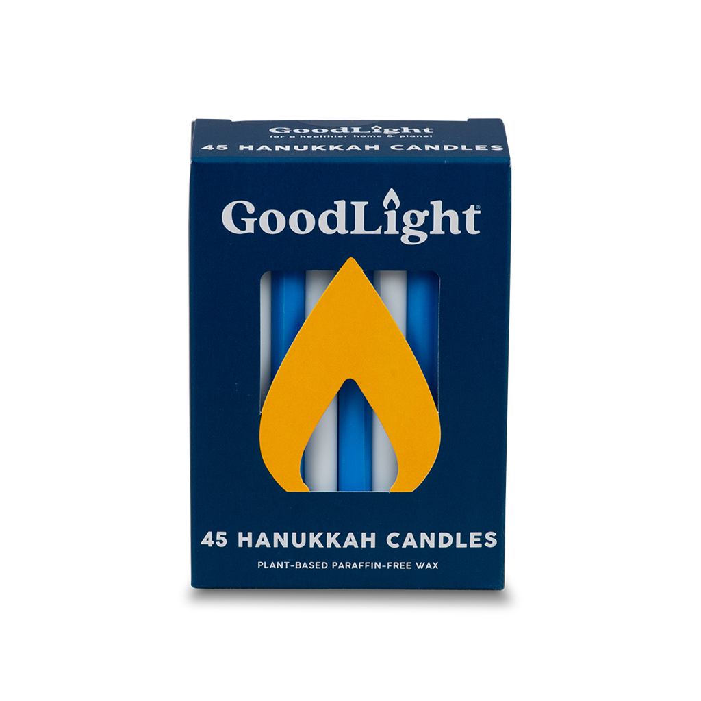 Hanukkah Candles | 45-Count Box: Blue & White