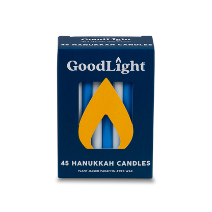 Hanukkah Candles | 45-Count Box: Blue & White