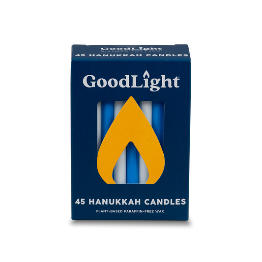 Hanukkah Candles | 45-Count Box: Blue & White