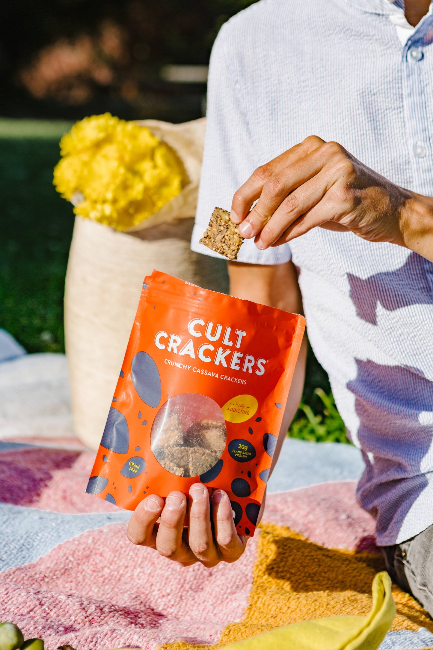 Cult Crackers - Crunchy Cassava Crackers Organic Gluten Free Holiday Snacks