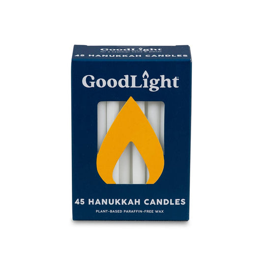 Hanukkah Candles | 45-Count Box: White