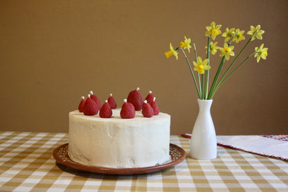 Strawberry Birthday Candles: 5