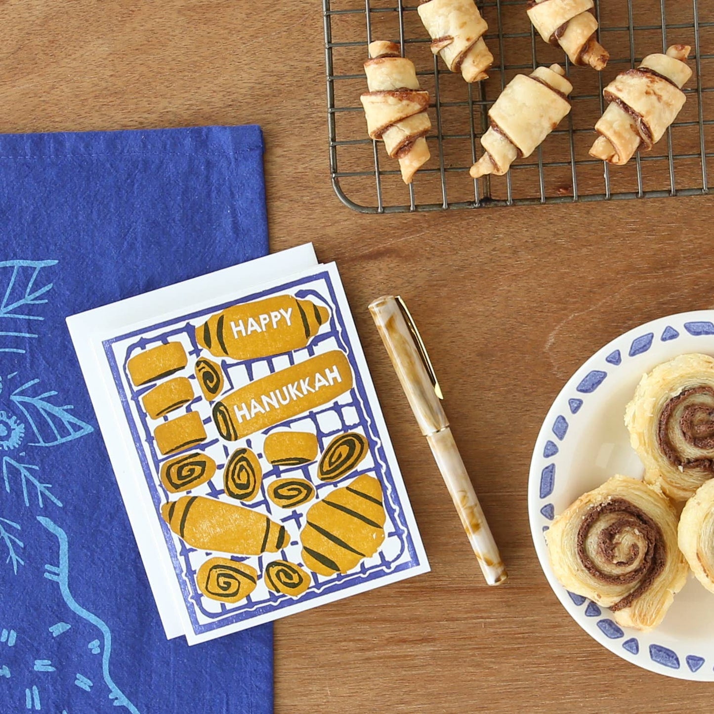 Happy Hanukkah (Rugelach) Card