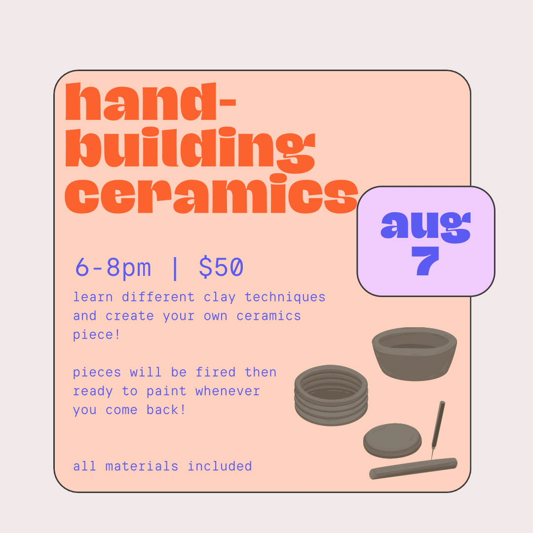 Handbuilding Ceramics Workshop