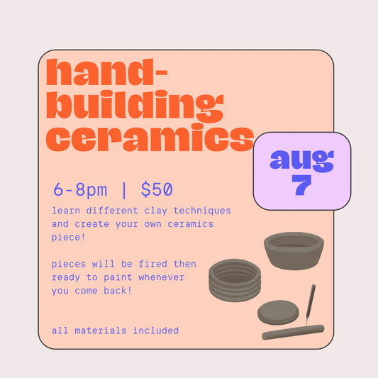 Handbuilding Ceramics Workshop