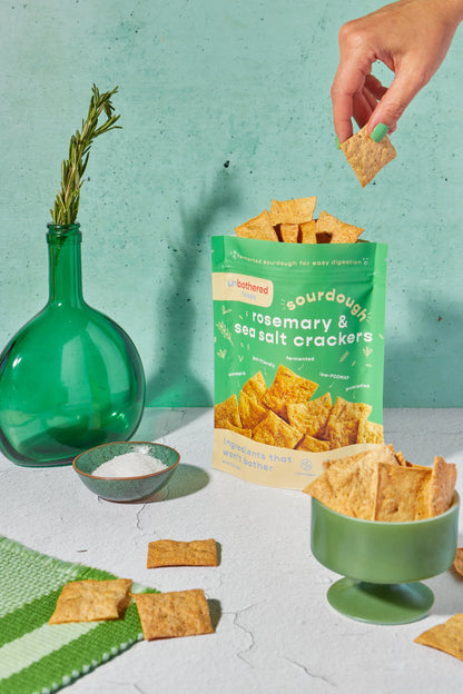 Unbothered Foods Crackers - rosemary & sea salt