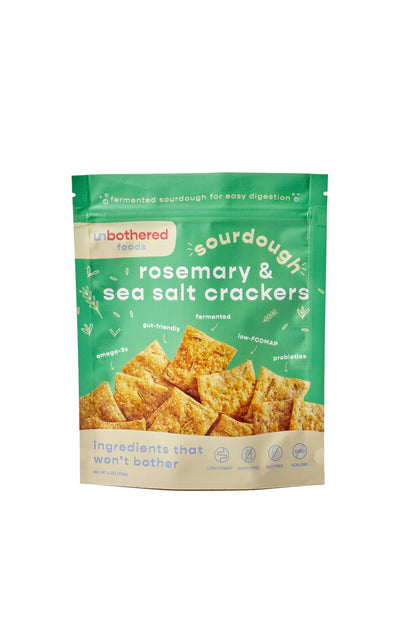 Unbothered Foods Crackers - rosemary & sea salt