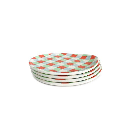 Xenia Taler Gingham Coaster Set