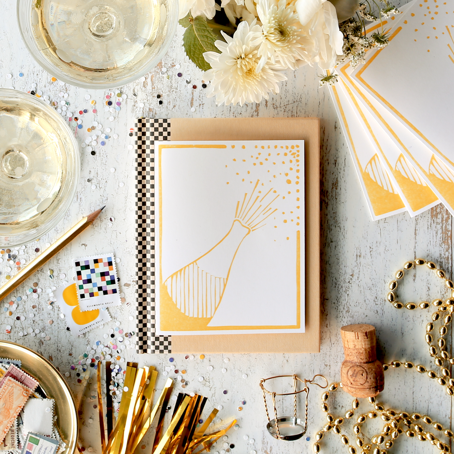 Champagne Pop Celebration Card