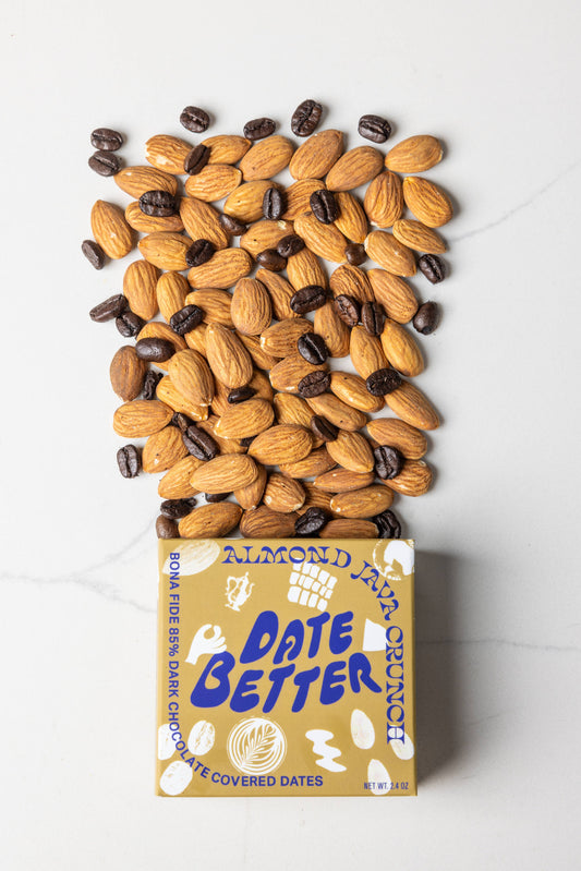 Date Better - Almond Java Crunch, chocolate covered dates