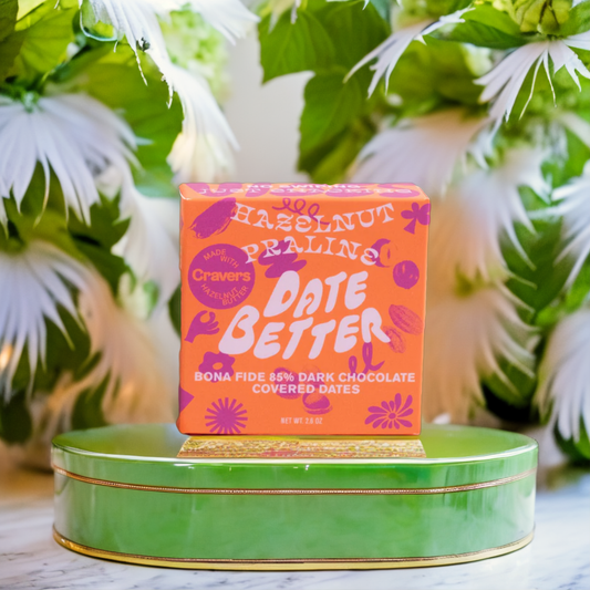 Date Better - Hazelnut Praline- Chocolate covered dates